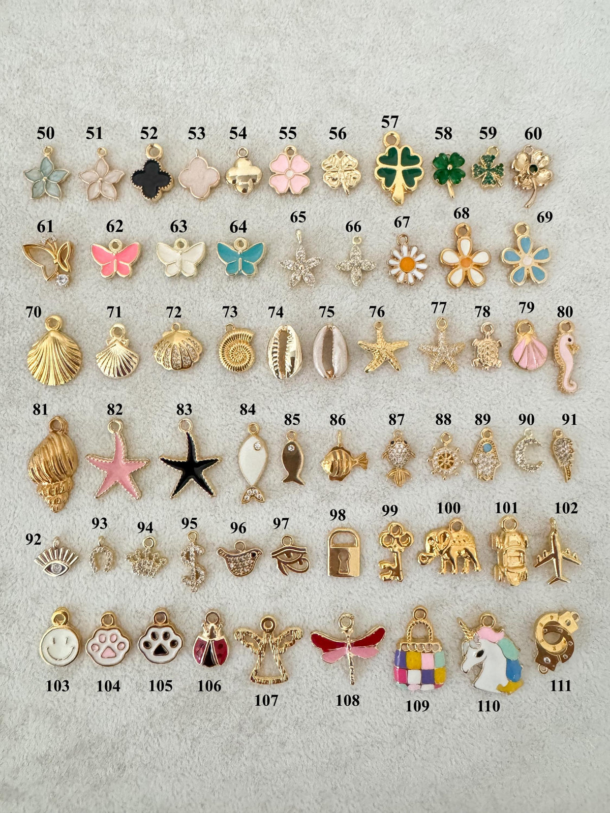 Gold Individual Separate Charms, Add a Charm, For Custom Charm Necklace or Bracelet, Custom Jewelry, Pick Your Charms, Personalized Gift