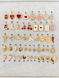 Gold Individual Separate Charms, Add a Charm, For Custom Charm Necklace or Bracelet, Custom Jewelry, Pick Your Charms, Personalized Gift