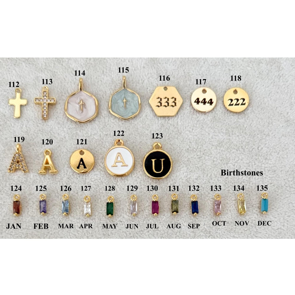 Gold Individual Separate Charms, Add a Charm, For Custom Charm Necklace or Bracelet, Custom Jewelry, Pick Your Charms, Personalized Gift