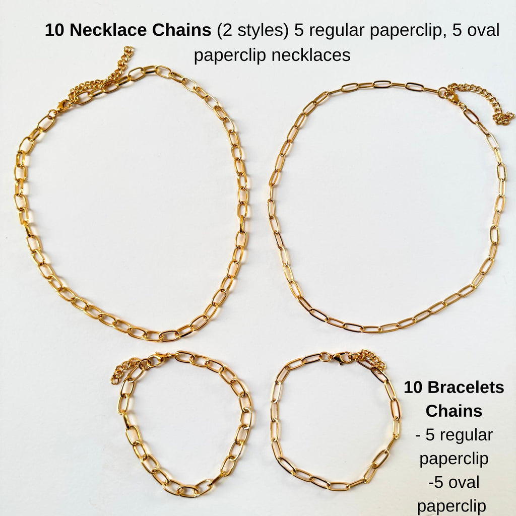 Professional Charm Bar Starter Kit, 156 Gold-Plated Charms and Display Tray