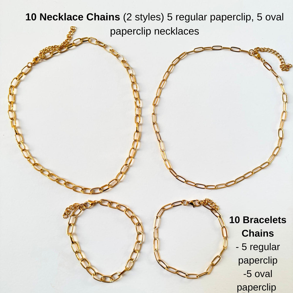 Professional Charm Bar Starter Kit, 156 Gold-Plated Charms and Display Tray