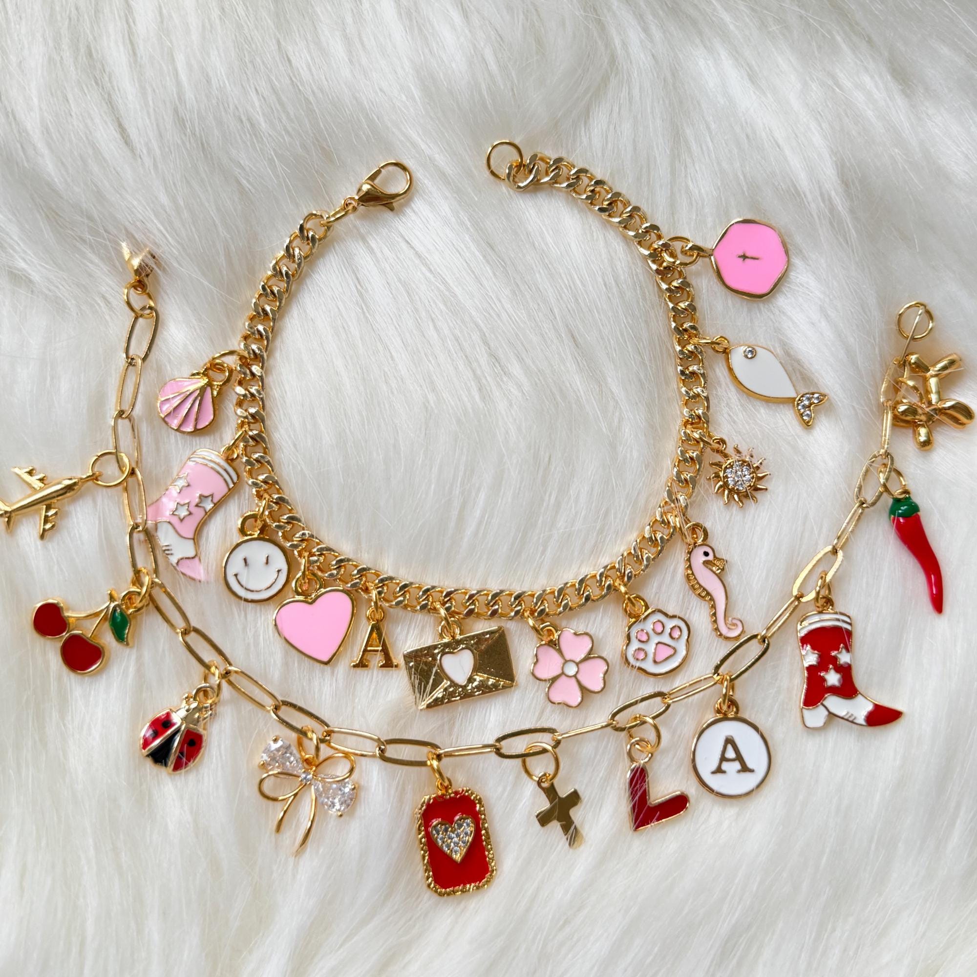 Assorted Gold Charms Bulk, Random Charm Mix, Jewelry Making Supplies, DIY Necklace Bracelet Charms, Wholesale Charms