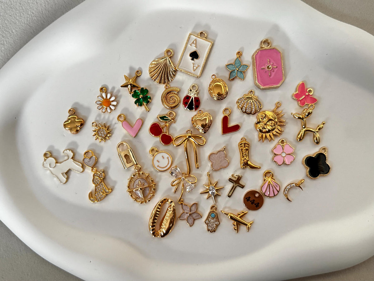 Bulk Gold Plated Charms, Choose Your Charms, Jewelry Making Supplies, DIY Necklace Bracelet Charms, Wholesale Charms