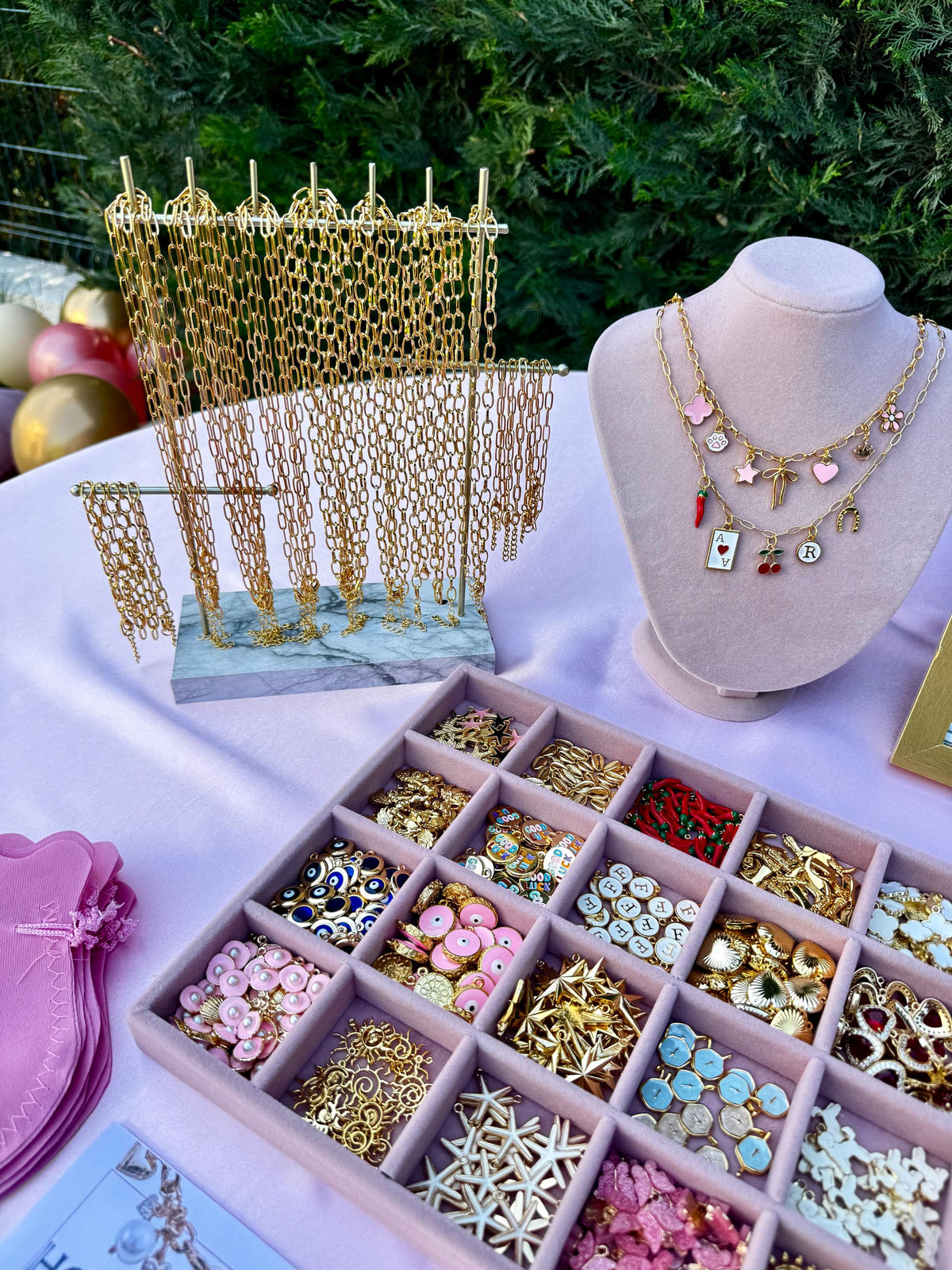 Custom Charm Bar Party Kit, Choose Your Charms for Bracelets, Necklaces and Bag Charms
