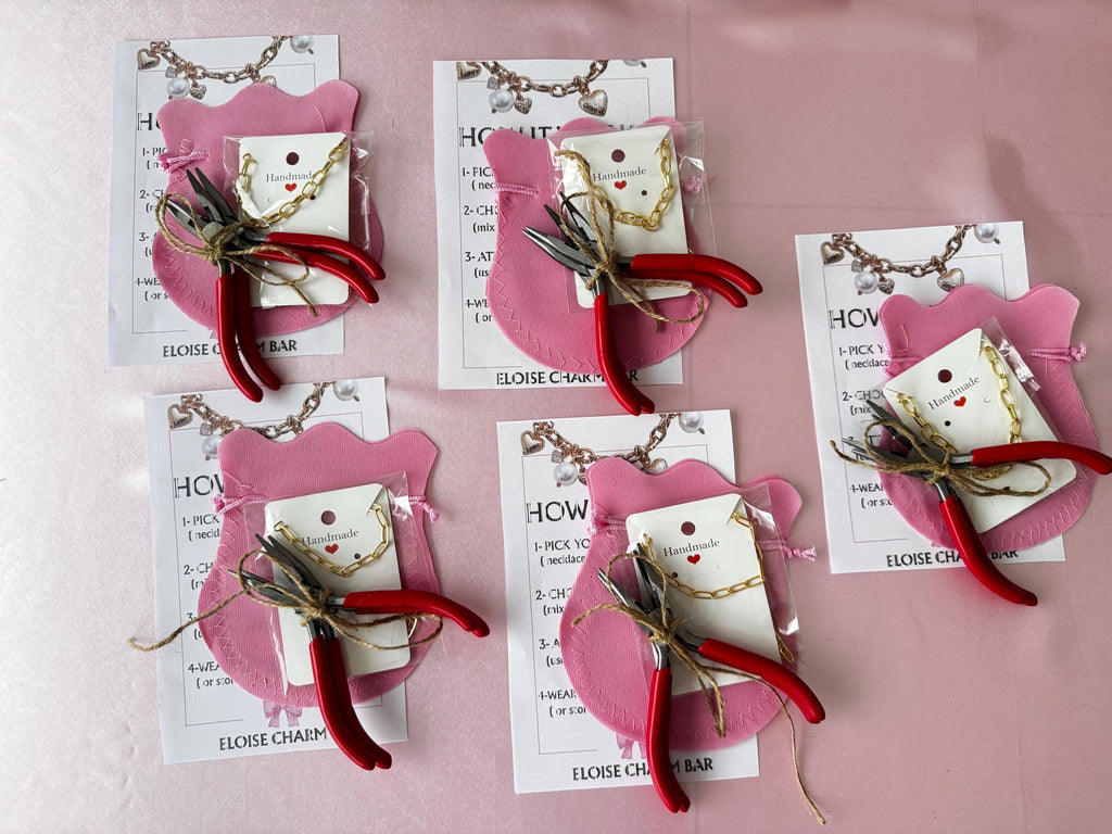 DIY Charm Bar Kit - Jewelry Making Party Supplies for Bachelorette, Birthday – Ready to Host Kits for Bracelets & Necklaces
