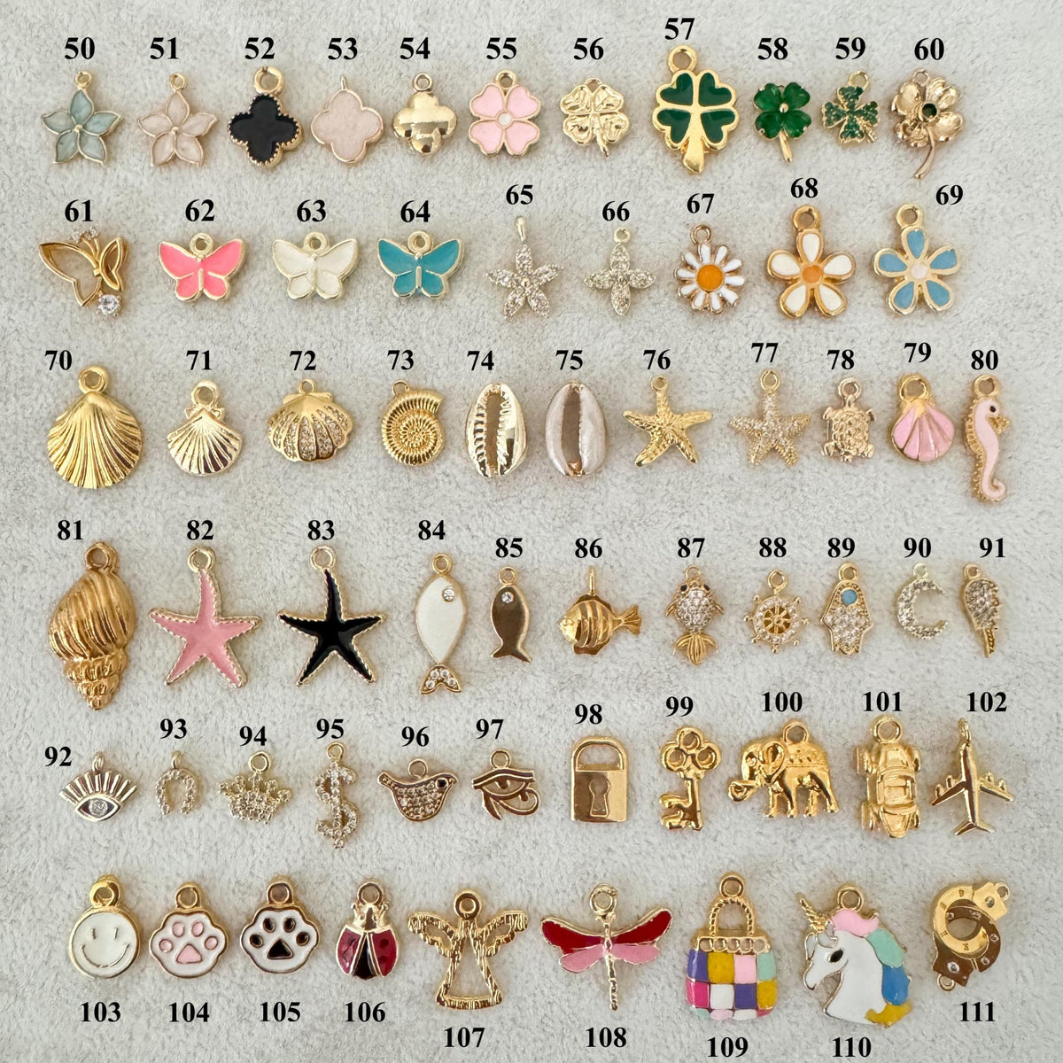 Custom Charm Bar Party Kit, Choose Your Charms for Bracelets, Necklaces and Bag Charms