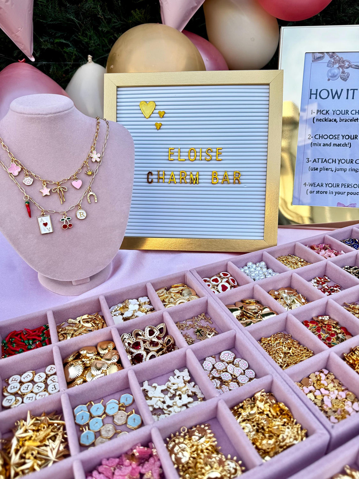 Build Your Own Charm Bar Party Kit, DIY Custom Jewelry Making Event Kit, Bachelorette Birthday Girls Night Activity, Bridesmaid Proposal