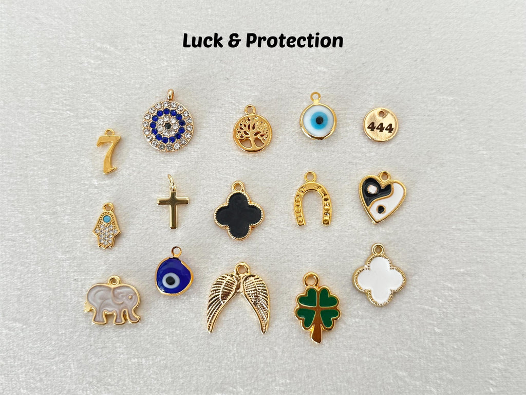 Gold Charms Bulk by Theme, Choose Your Aesthetic Charm Mix, Jewelry Making Supplies, DIY Necklace Bracelet Charms