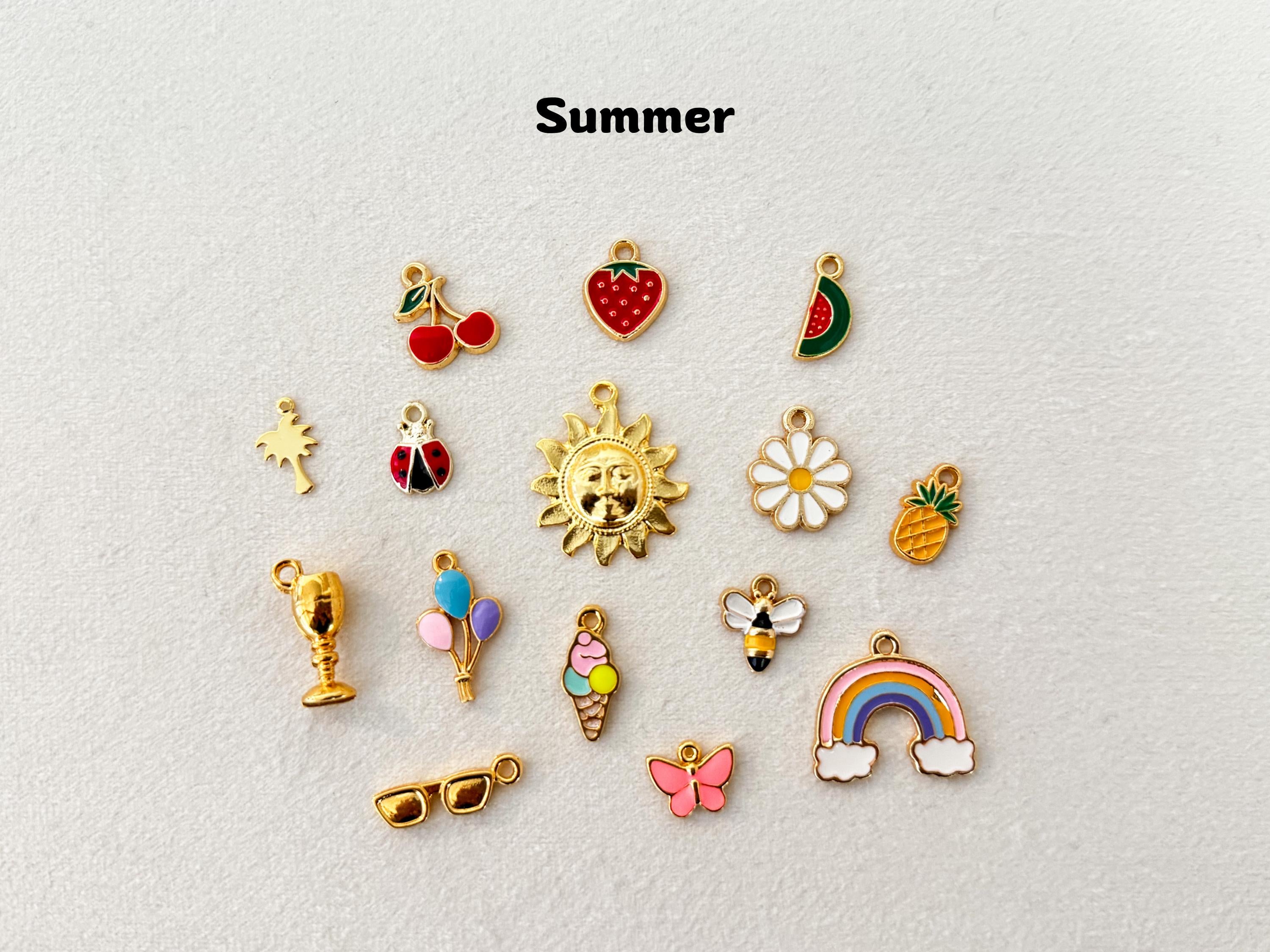 Gold Charms Bulk by Theme, Choose Your Aesthetic Charm Mix, Jewelry Making Supplies, DIY Necklace Bracelet Charms