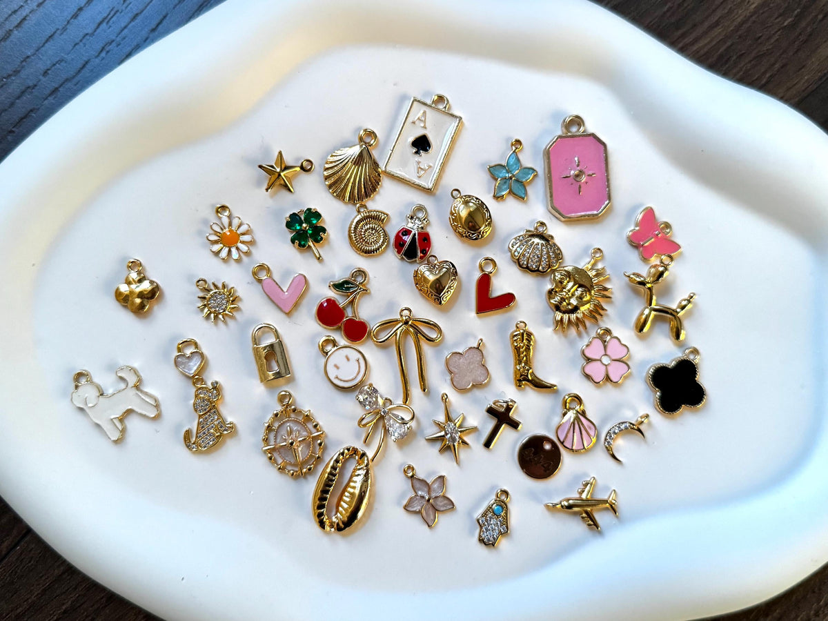 Bulk Gold Plated Charms, Choose Your Charms, Jewelry Making Supplies, DIY Necklace Bracelet Charms, Wholesale Charms