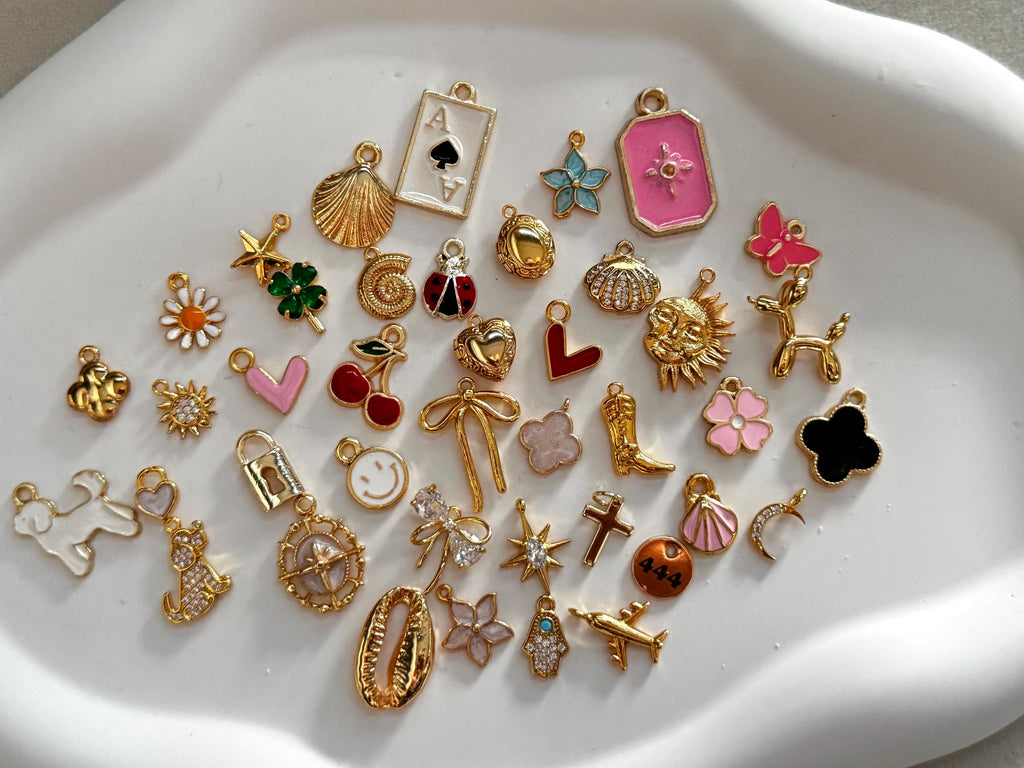 Bulk Gold Plated Charms, Choose Your Charms, Jewelry Making Supplies, DIY Necklace Bracelet Charms, Wholesale Charms