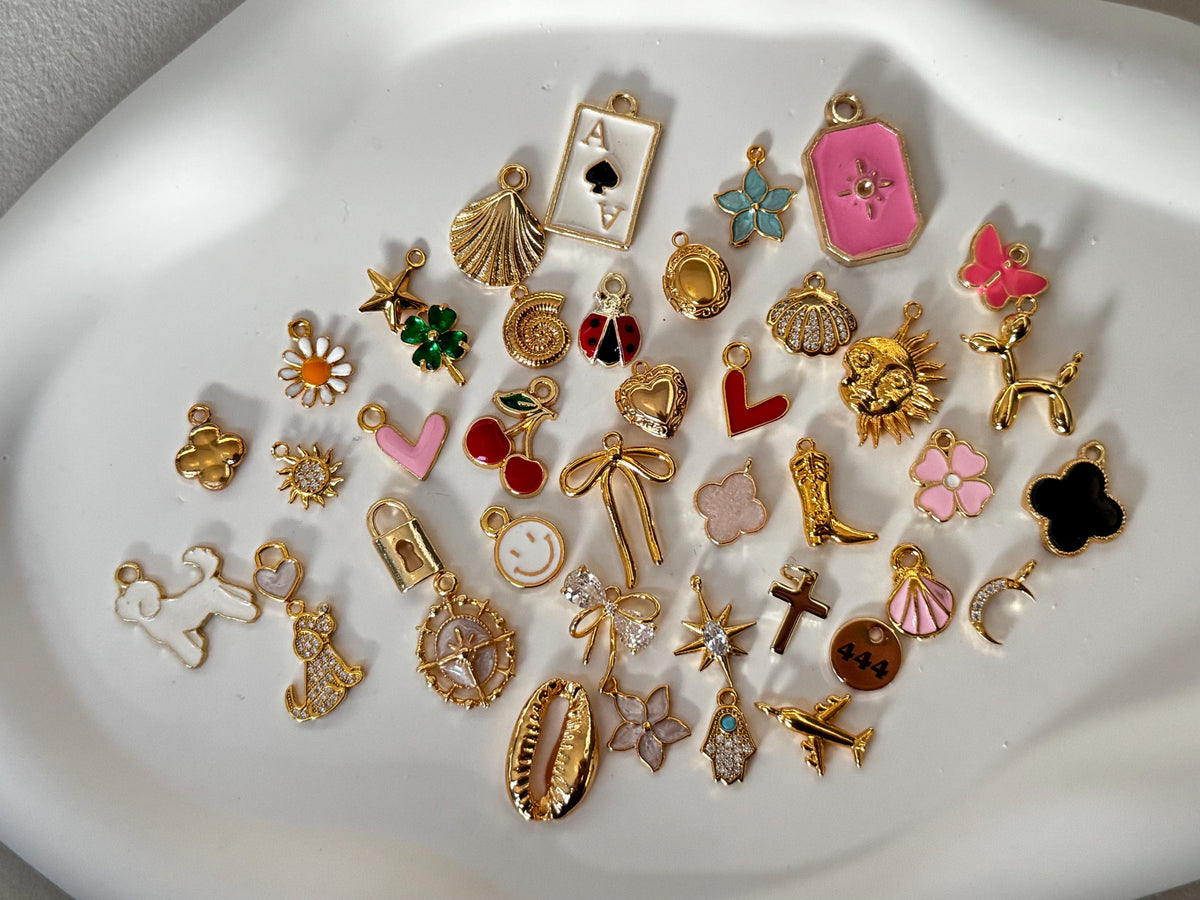 Bulk Gold Plated Charms, Choose Your Charms, Jewelry Making Supplies, DIY Necklace Bracelet Charms, Wholesale Charms