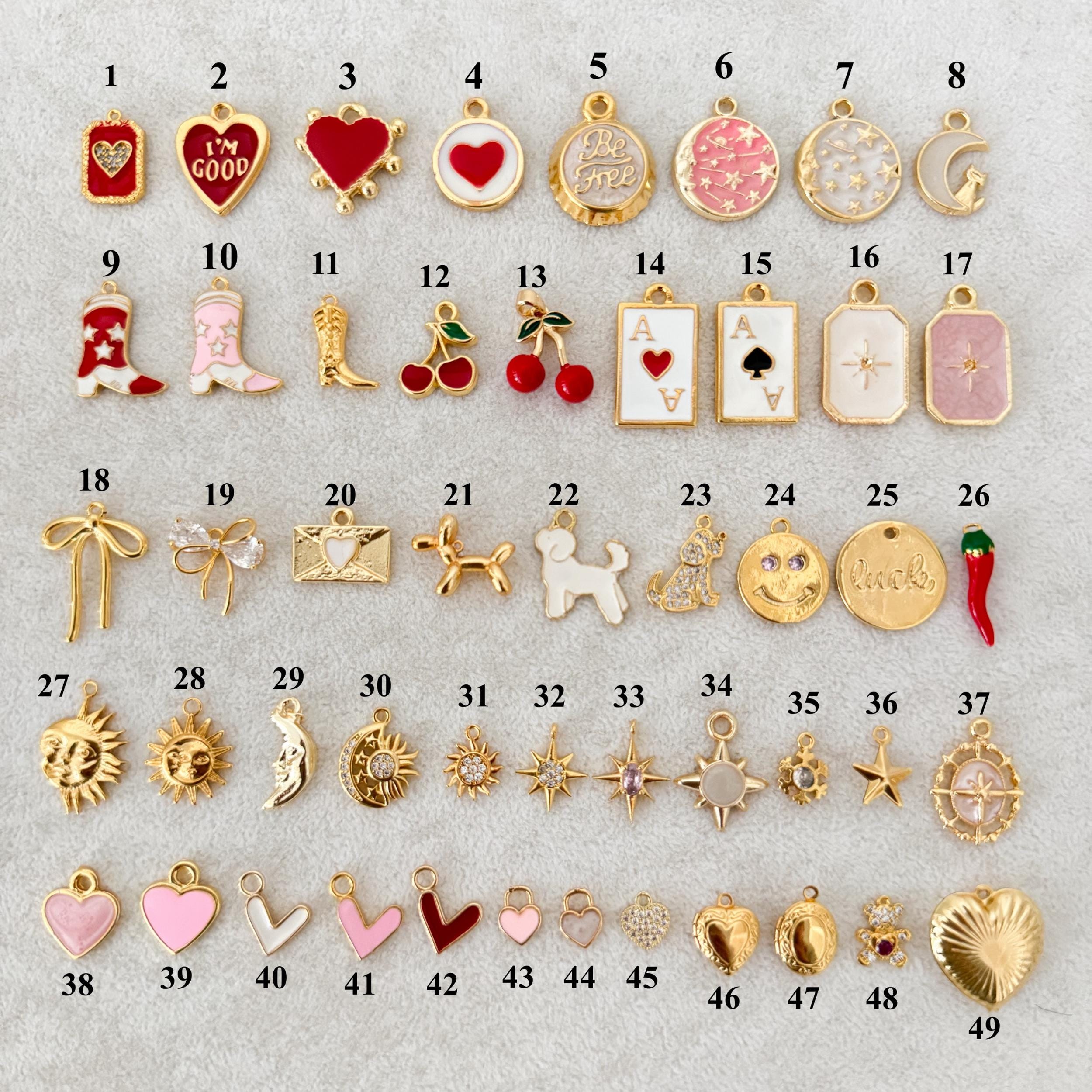 Bulk Gold Plated Charms, Choose Your Charms, Jewelry Making Supplies, DIY Necklace Bracelet Charms, Wholesale Charms
