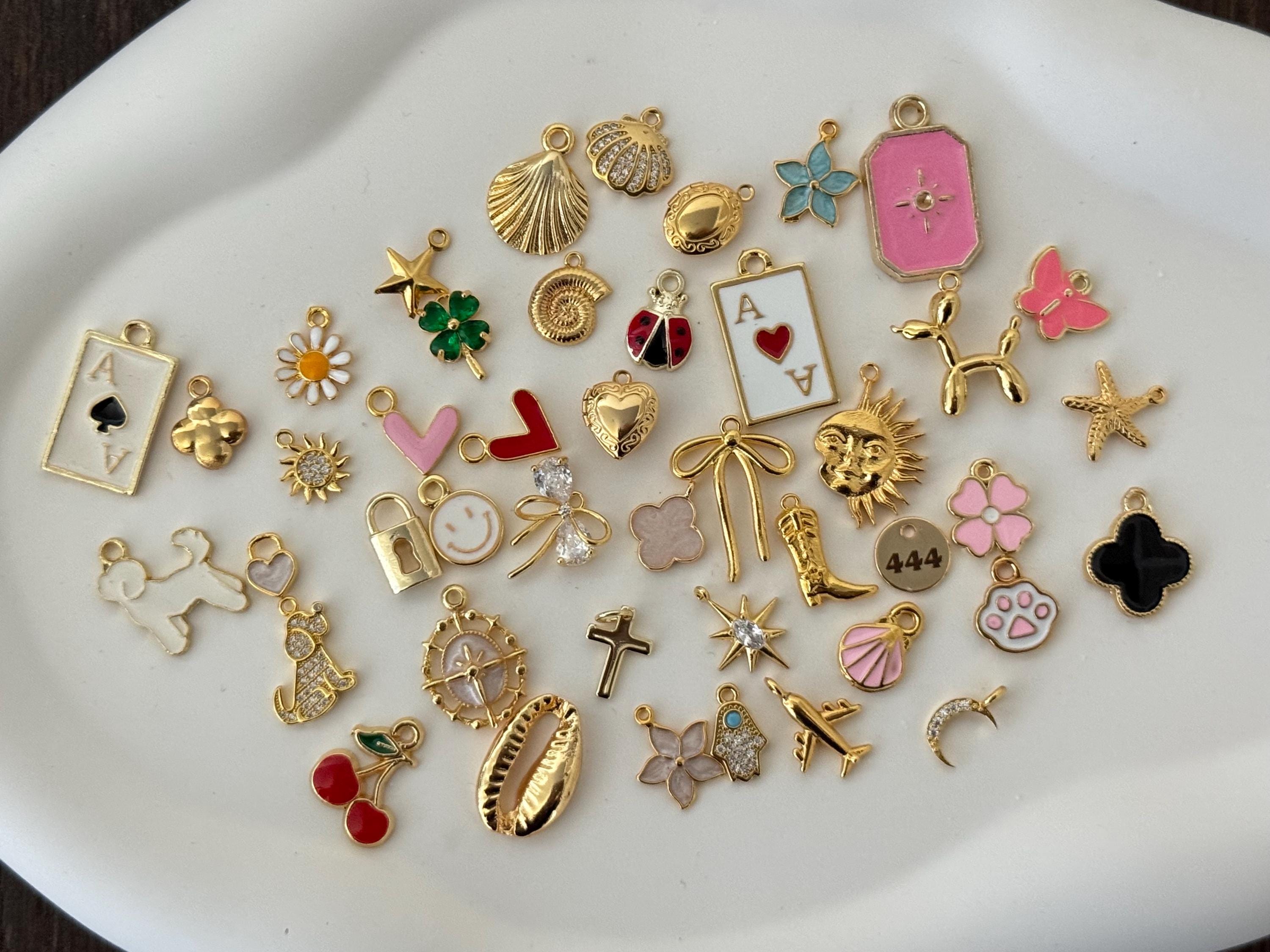 Bulk Gold Plated Charms, Choose Your Charms, Jewelry Making Supplies, DIY Necklace Bracelet Charms, Wholesale Charms
