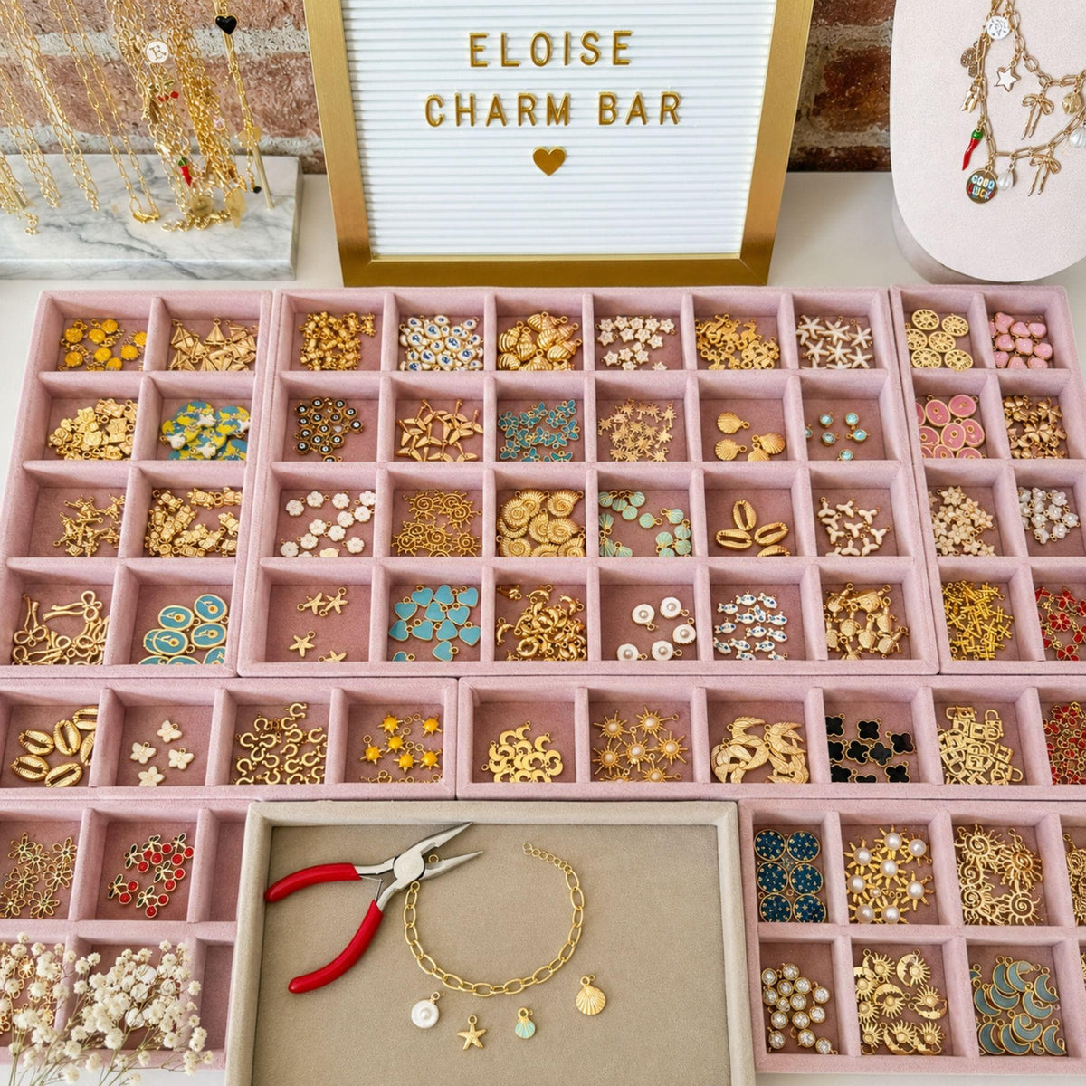 Birthday Charm Bar Kit, Jewelry- Making Party Activity for Kids and Teens